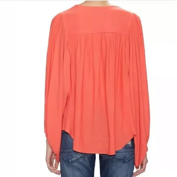 Free People Solid Cowling Around Top Coral NWT - Picture 4 of 6